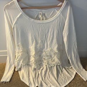 Beautiful Free People Flowy Longsleeve Shirt